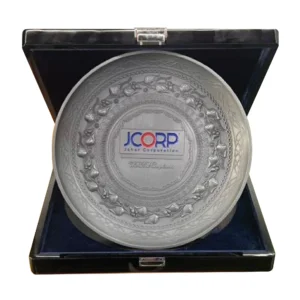 Silver Commemorative Plate Box - Design B