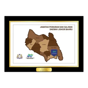 Framed Johor Map Appreciation Gift