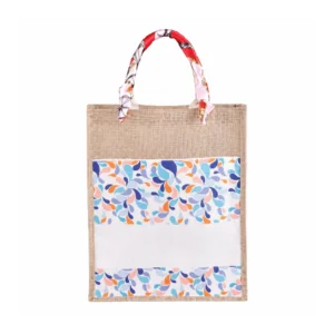 Faux Jute Bag with Twilly - BS 5243 TW