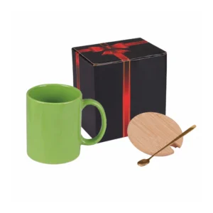 Ceramic Mug Lid and Spoon Gift Set - GBA 1048-4