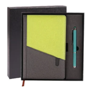 Two-Tone Notebook and Pen Gift Set - GBA 494